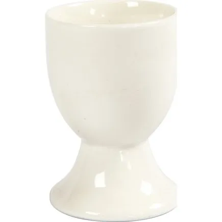 Æggebæger, H: 6,5 cm, råhvid, 12 stk./1 pk.