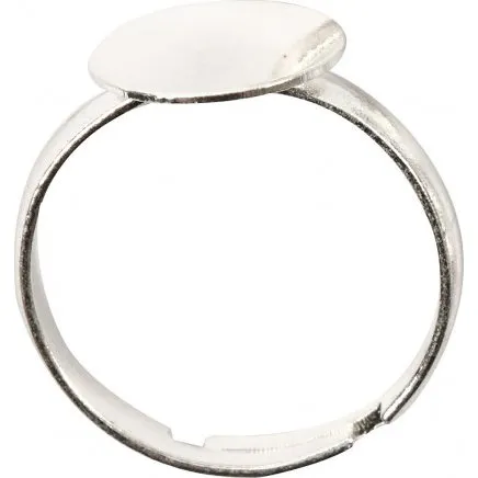 Fingerring, forsølvet, 15 stk.