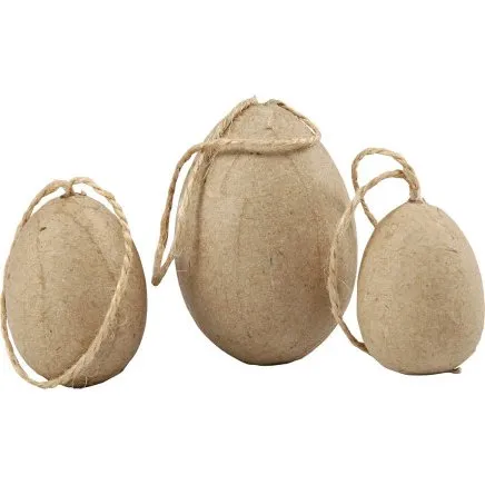 Håndlavede æg, 3+4+5 cm, 6 stk./pakke