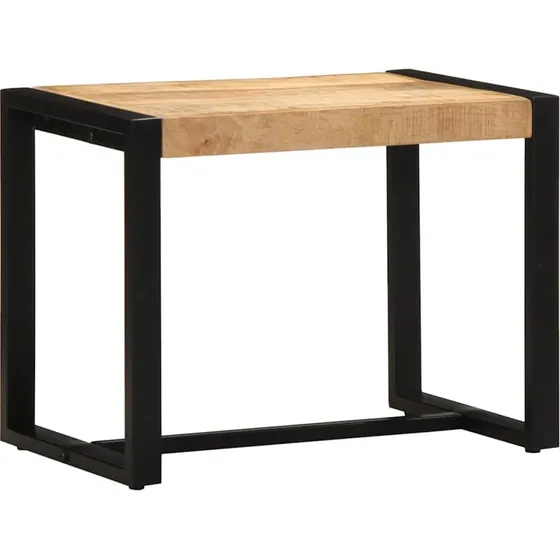 vidaXL bænk 60x35x45 cm massivt ru mangotræ