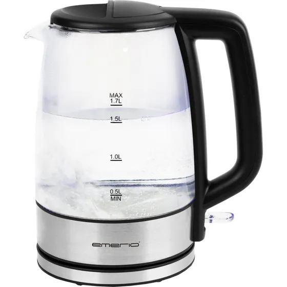 Emerio Elkedel 1,7 L, 2200W, Sort, Glas