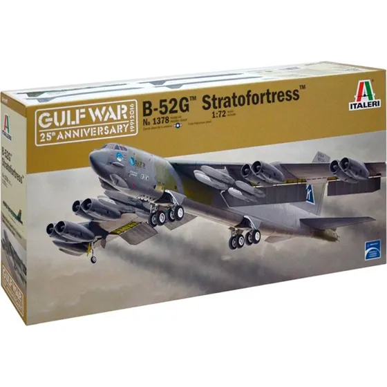 Italeri B-52G Stratofortress 1:72 Jubilæumsmodel med 4 markeringer