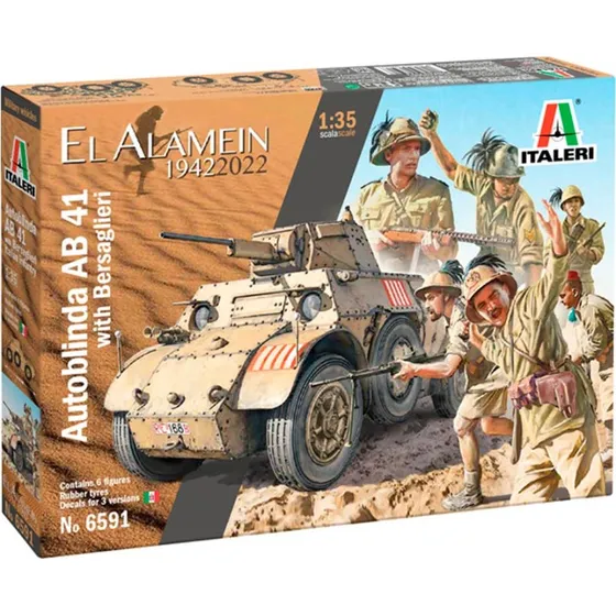 Italeri 1:35 AB 41 med Bersaglieri - Modelkampvogn