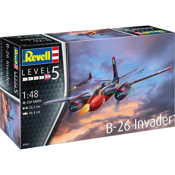 Revell B-26C Invader 1:48 Modelfly, 259 dele, sværhedsgrad 5