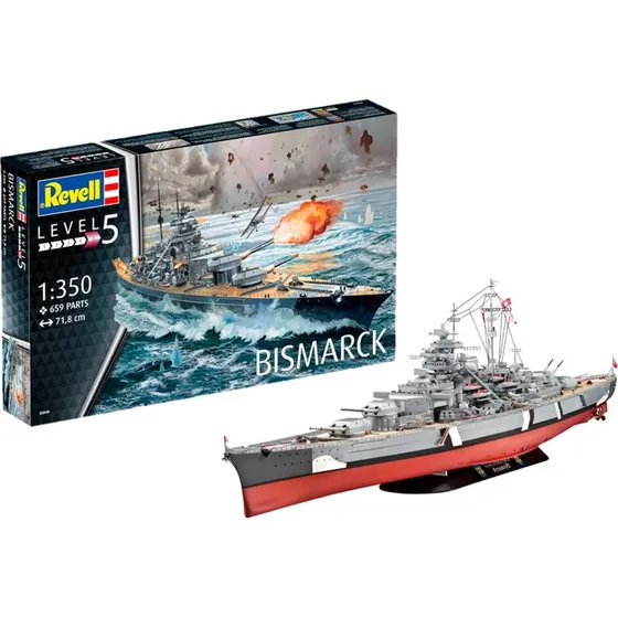 Revell Bismarck 1:350 Modelskib med 659 dele