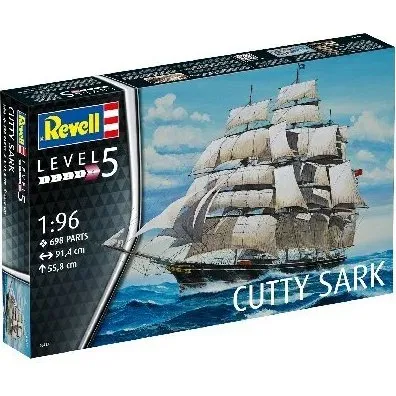 Revell Cutty Sark 1:96 Modelbyggesæt, Level 5