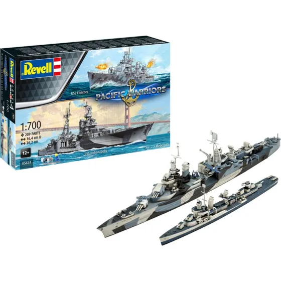 Revell USS Fletcher & Indianapolis Pacific Warriors 1:700
