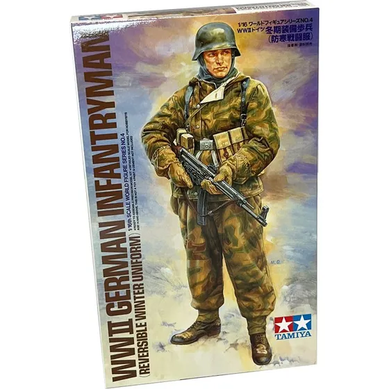 Tamiya 1:16 Tysk Infanteri Soldat WWII Modelfigur 36304