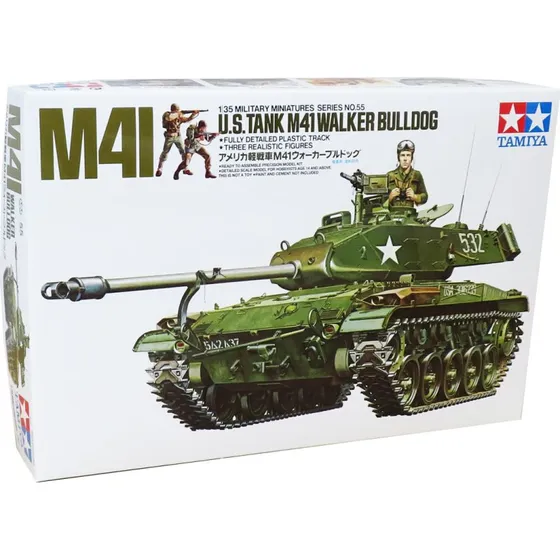 Tamiya M41 Walker Bulldog 1:35 Modelkampvogn med 3 figurer