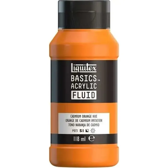 Liquitex Basics Fluid 118ml Cadmium Orange Hue ROW 720