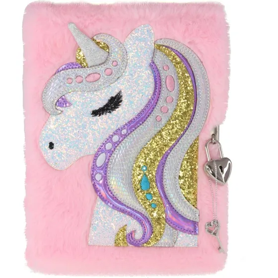 Tinka Dagbog Plys Unicorn Rosa