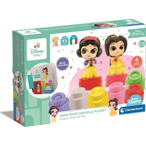 Clementoni Disney Princess Soft Clemmy - Blød legetøjssæt med prinsesser
