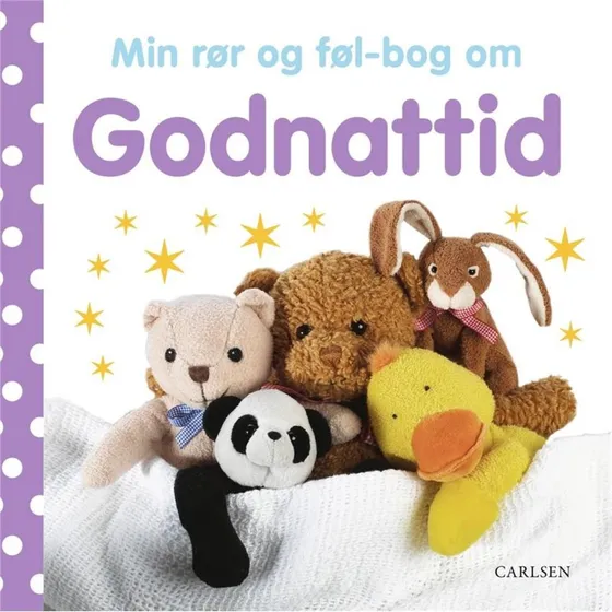 Min rør og føl bog om - Godnattid - Papbog for børn fra 6 mdr.