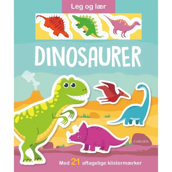 Leg og lær: Dinosaurer – Aftagelige klistermærker