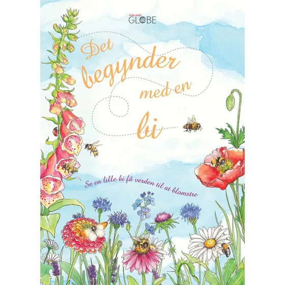 Det begynder med en bi - Børnebog, hardback