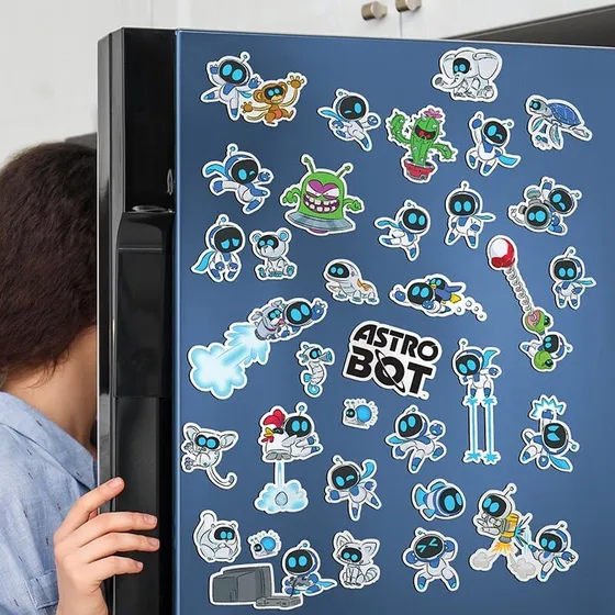 Paladone Astrobot Fridge Magnets – 34 Magnetiske Figurer
