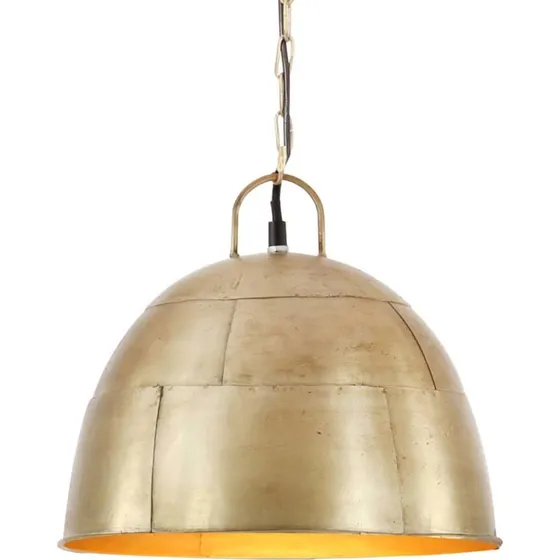 vidaXL industrielt hængelampe 31 cm messingfarvet E27