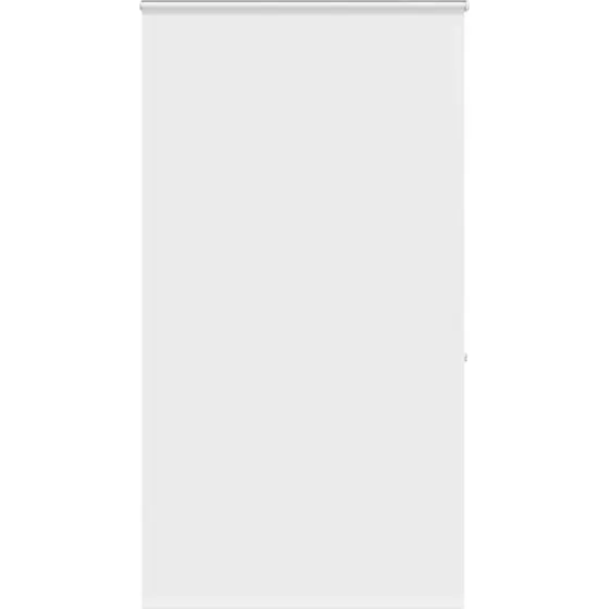 vidaXL Bruserullegardin 130x240 cm, hvid, med kassette