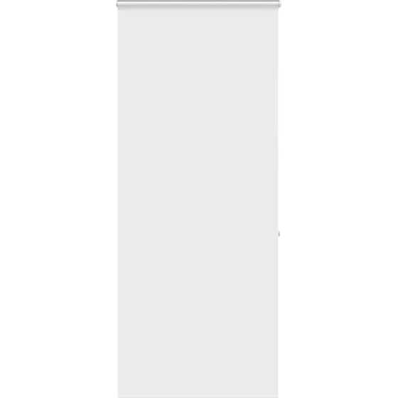 vidaXL Bruserullegardin 100x240 cm, hvid, stofbredde 96 cm med kassette