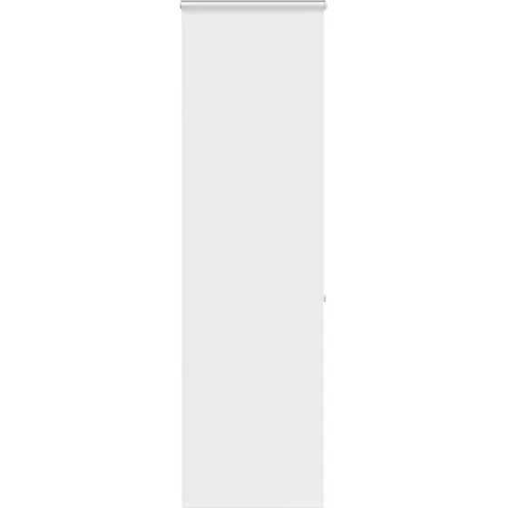 vidaXL Bruserullegardin 80x240 cm, hvid, med kassette, stofbredde 76 cm