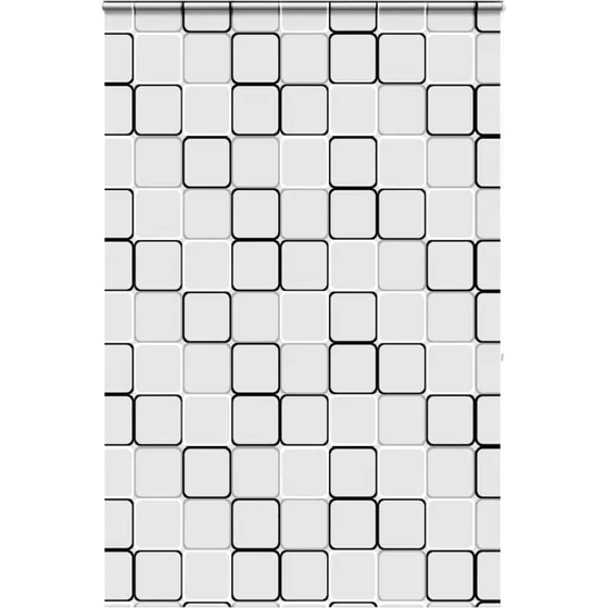 vidaXL Bruserullegardin 160x240 cm, stofbredde 156 cm, med kassette