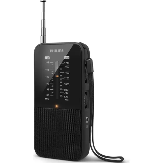 Philips TAR1509 Bærbar Analog FM/MW Radio med Inbygget Højtaler