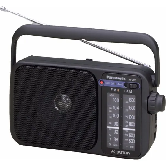 Panasonic RF-2400DEG Portabel FM/AM-Radio, Sort