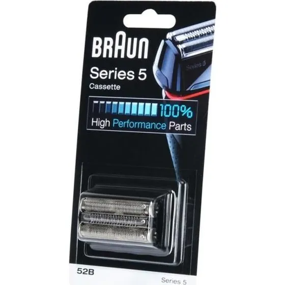 Braun Series 5 52B barberkassette sort