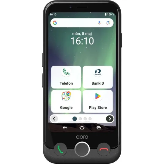 Doro Smartphone 4G Aurora A11 Grafitgrå