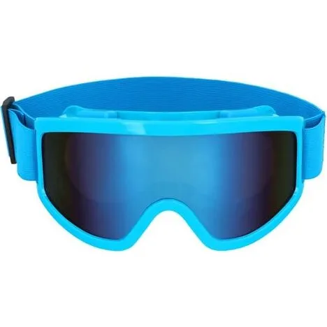 Boland neonblå skibrille med iriserende glas (justerbar)