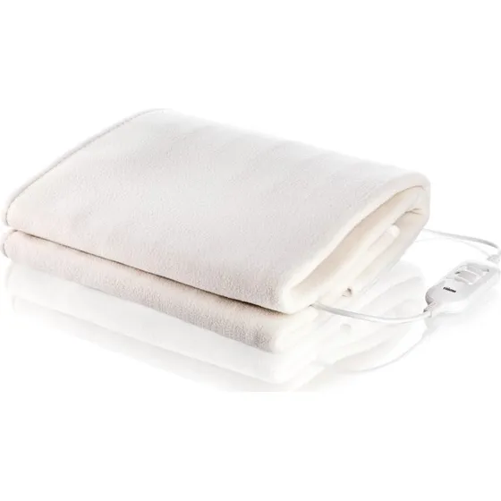 Tristar BW-4753 Varmefilt 1 pers 150x80 cm, Hvid Fleece