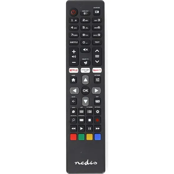 Nedis TVRC45PHBK - Erstatningsfjernbetjening til Philips, sort, forprogrammeret