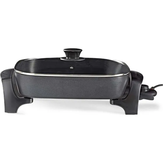 Nedis Elektrisk Stegepande 40 cm | Tykt Støbt Aluminium | FCSP110EBK40