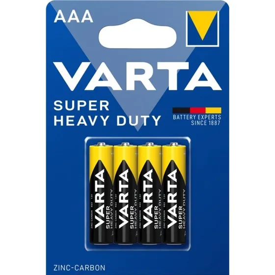 Varta AAA (R03) 1,5 V, 4 stk. alkaline batterier