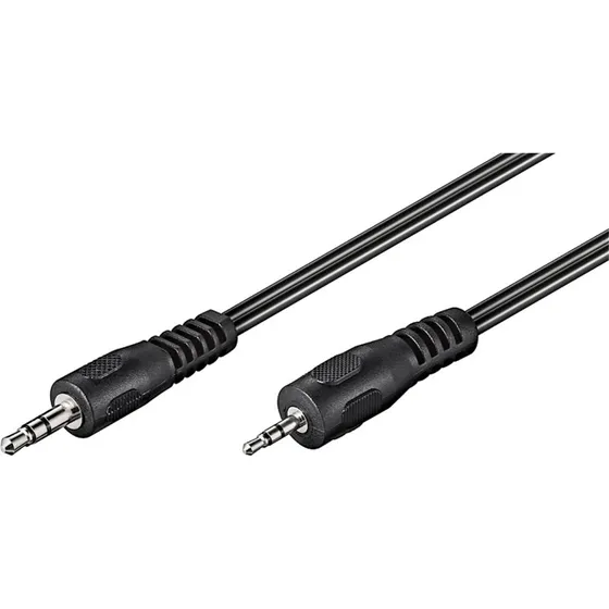 Goobay 3,5 mm til 2,5 mm AUX-kabel, 2 m, sort