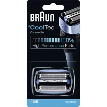 Braun CoolTec 40B Combipack Blå – Ekstra klinge og skærer