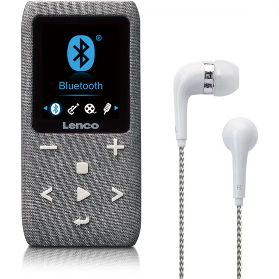 Lenco XEMIO-861 MP3/MP4-afspiller med Bluetooth, 8 GB, Grå