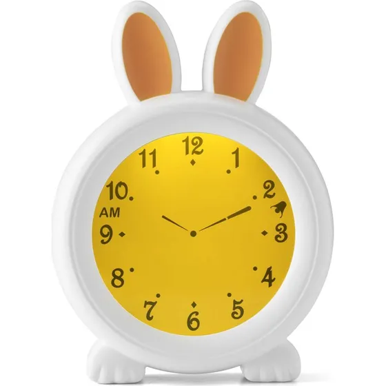 Alecto Baby Bunny BC100BUNNY - Søvntræner natlampe og vækkeur