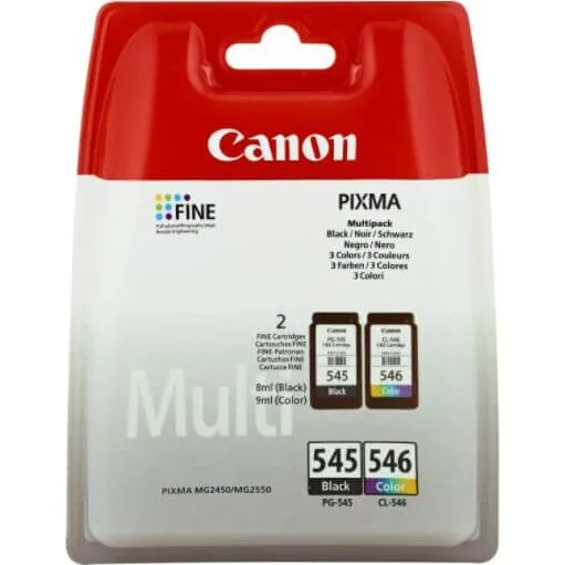 Canon PG-545/CL-546 Multipak 8287B005 Sort + Farve (8 ml)