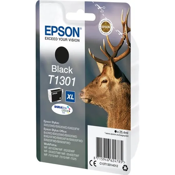 Epson T1301 DURABrite Ultra Sort Blækpatron