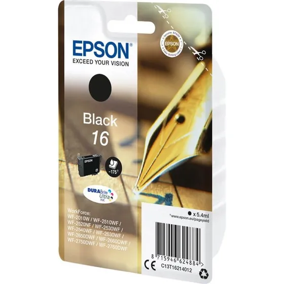 Epson C13T16214012 16 Sort DURABrite Ultra Blæk