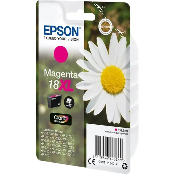 Epson 18XL Magenta Blæk C13T18134012 – 450 sider