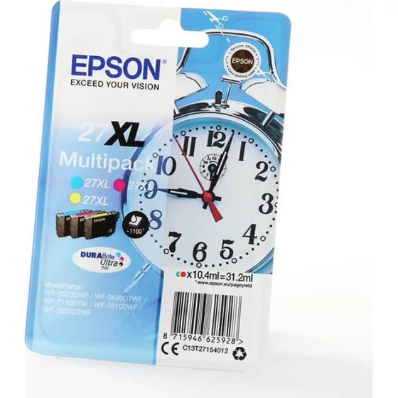 Epson 27XL Multipack Cyan, Magenta, Gul – 1100 sider