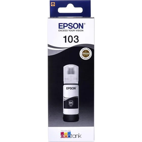 Epson 103 Sort 65 ml Blækrefill til EcoTank-printere