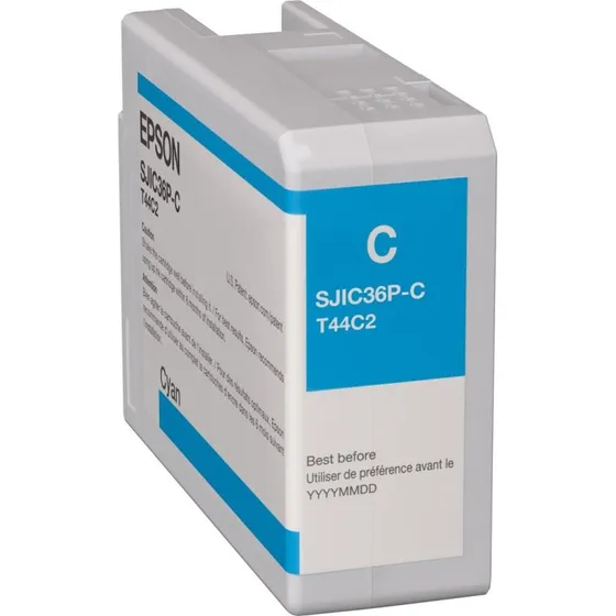 Epson SJIC36P-C Cyan Blækpatron 80 ml