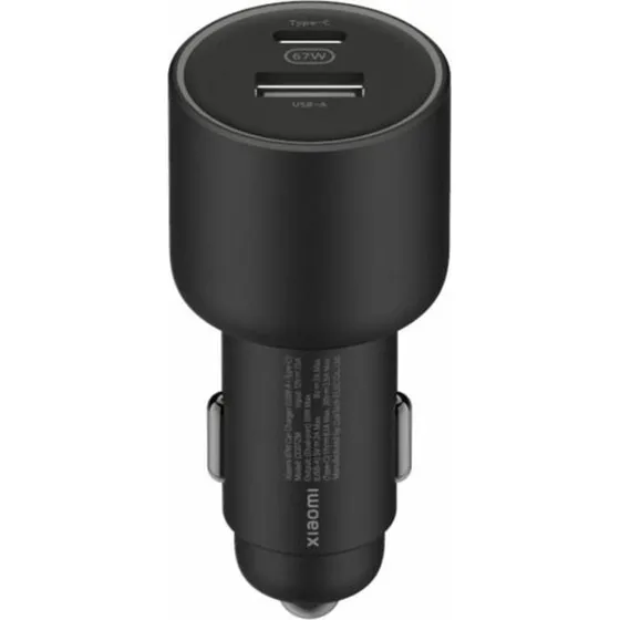 Xiaomi 67W USB-C + USB-A Bilstrømadapter - Sort