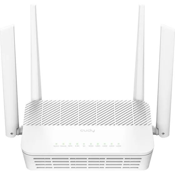 Cudy WR3000S WiFi 6 Dualband Router 4-port Gigabit, vægmonterbar