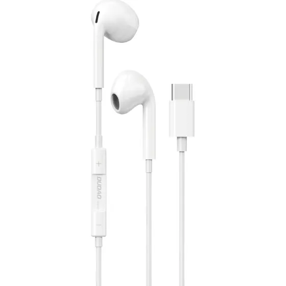 Dudao X14ProT USB-C Hvide Øreproptelefoner 1,2m