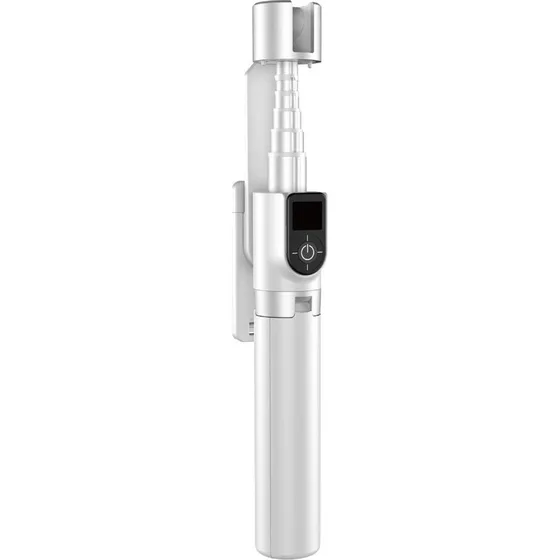 Dudao F18W Selfie-stang med stativ, 110 cm, hvid