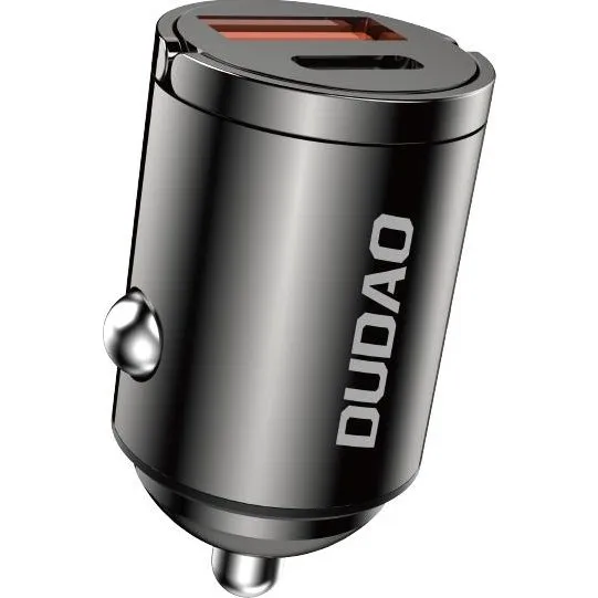 Dudao R3MAX 48W QC PD Mini Biloplader - Sort